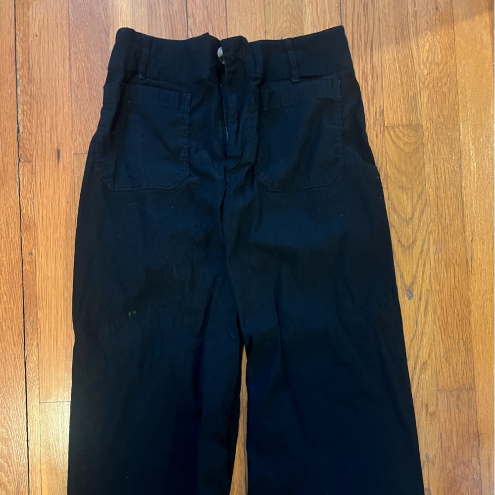 Anthropologie Maeve Collette Crop Black Pants